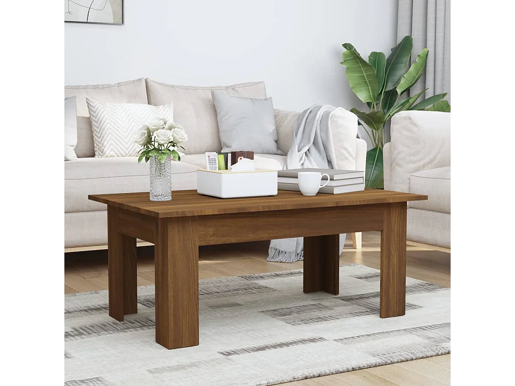 Couchtisch Braun Eichen-Optik 100x60x42 cm Holzwerkstoff