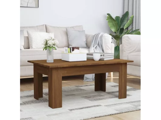 Kauf Unique Couchtisch Braun Eichen-Optik 100x60x42 cm Holzwerkstoff