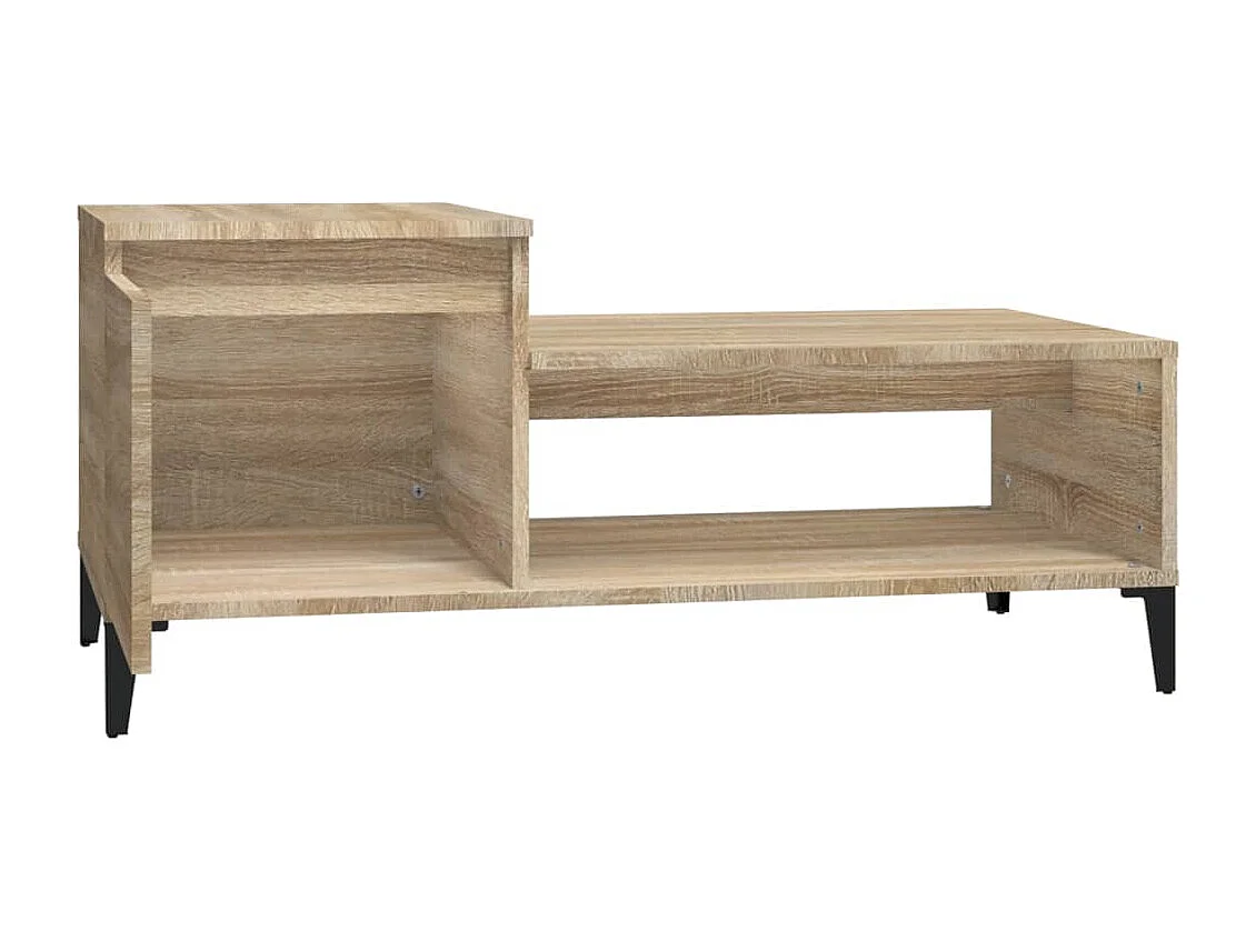 Mesa de centro 100x50x45 cm derivados madeira carvalho sonoma