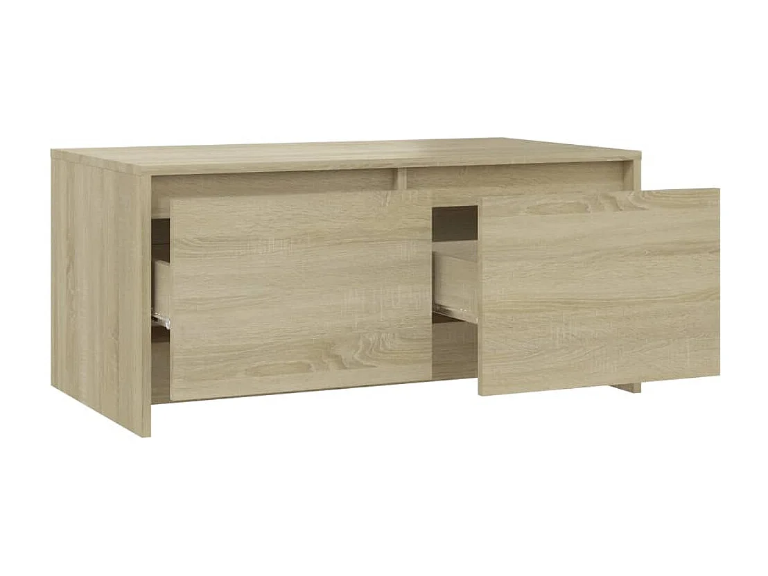 Salontafel 90x50x41,5 cm bewerkt hout sonoma eikenkleurig