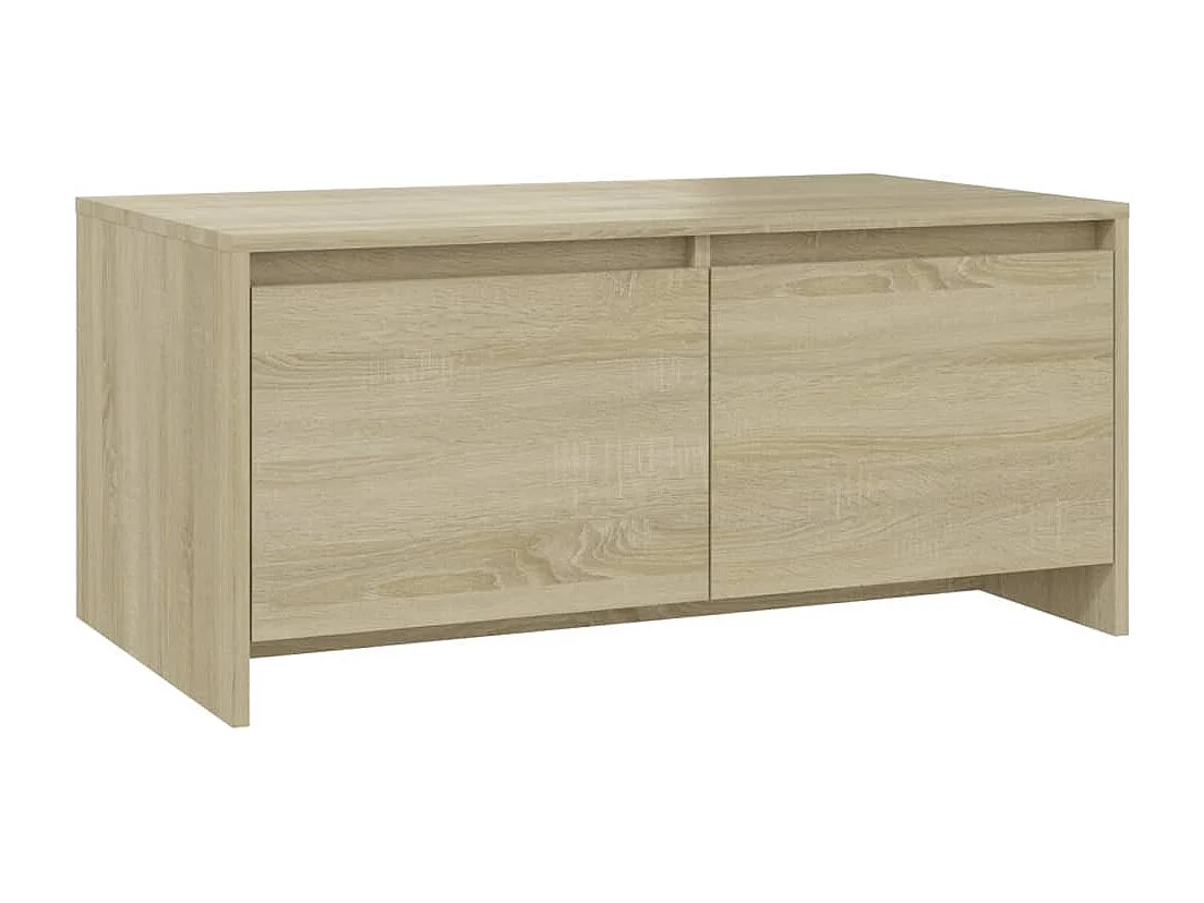 Table basse chêne sonoma 90x50x41,5 cm bois d'ingénierie