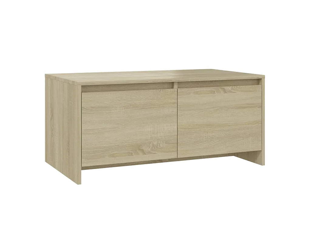 Salontafel 90x50x41,5 cm bewerkt hout sonoma eikenkleurig