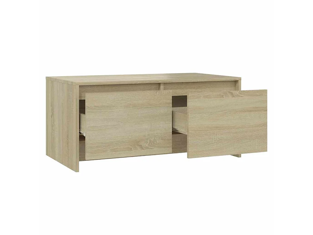 Table basse chêne sonoma 90x50x41,5 cm bois d'ingénierie