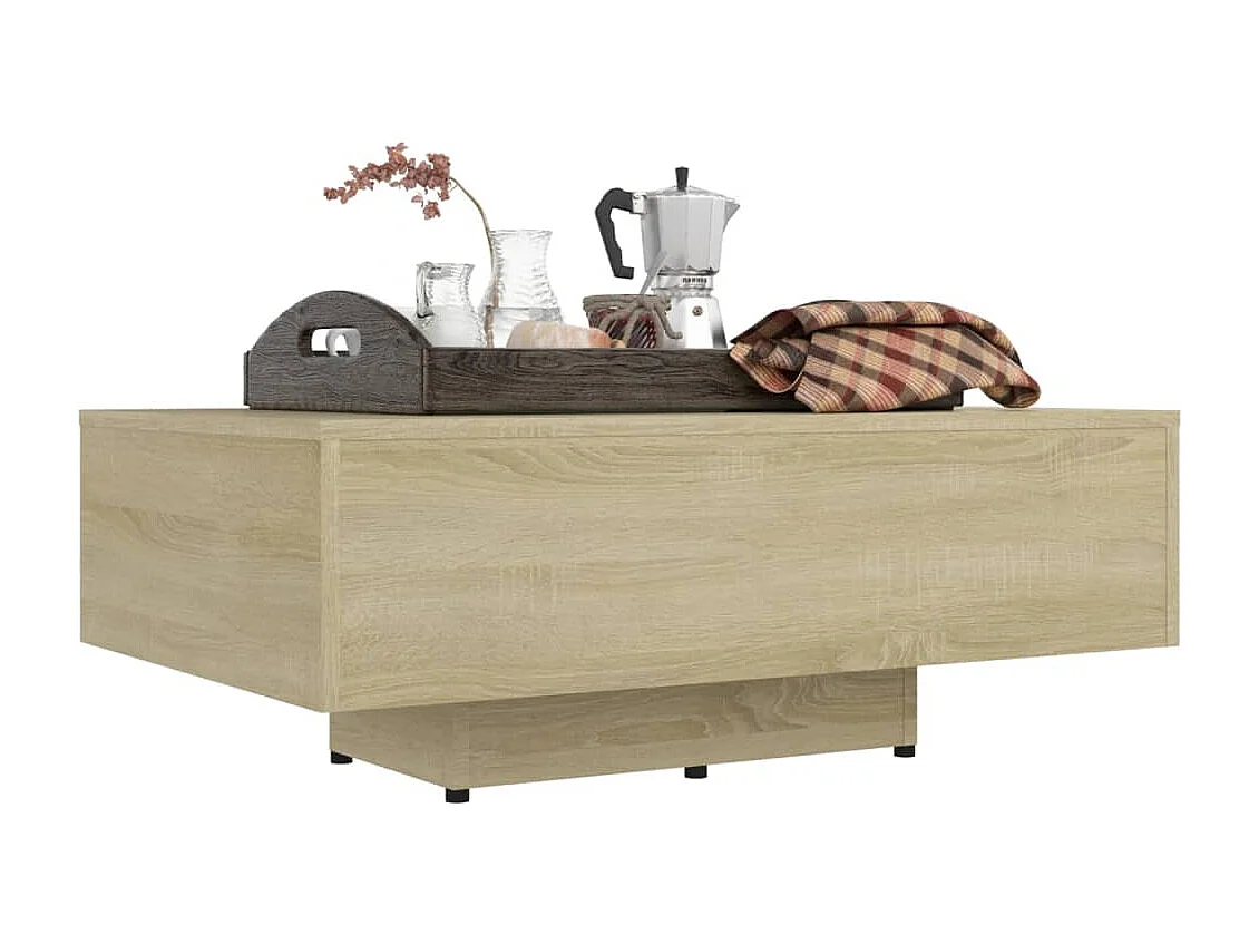 Table basse Chêne sonoma 85x55x31 cm Bois d'ingénierie