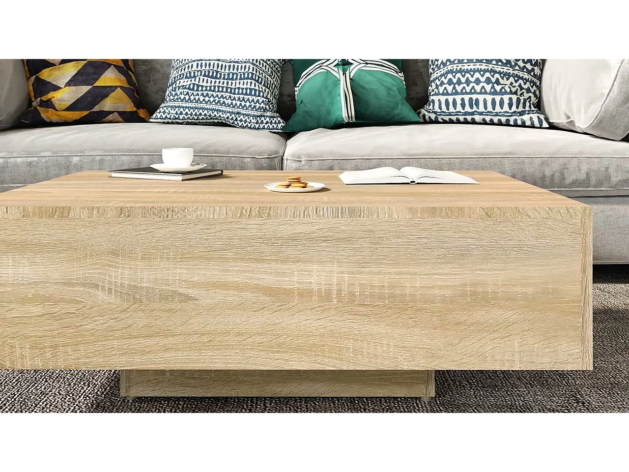 Couchtisch Sonoma-Eiche 85x55x31 cm Holzwerkstoff