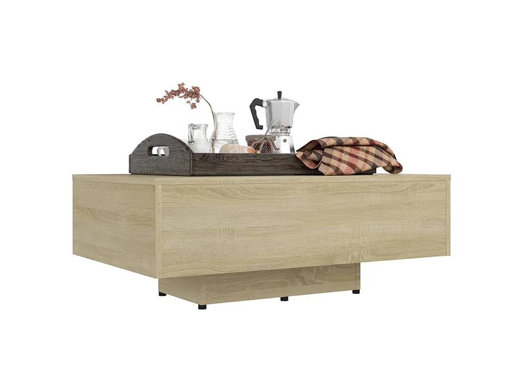Tavolino da Salotto Rovere Sonoma 85x55x31cm Legno Multistrato