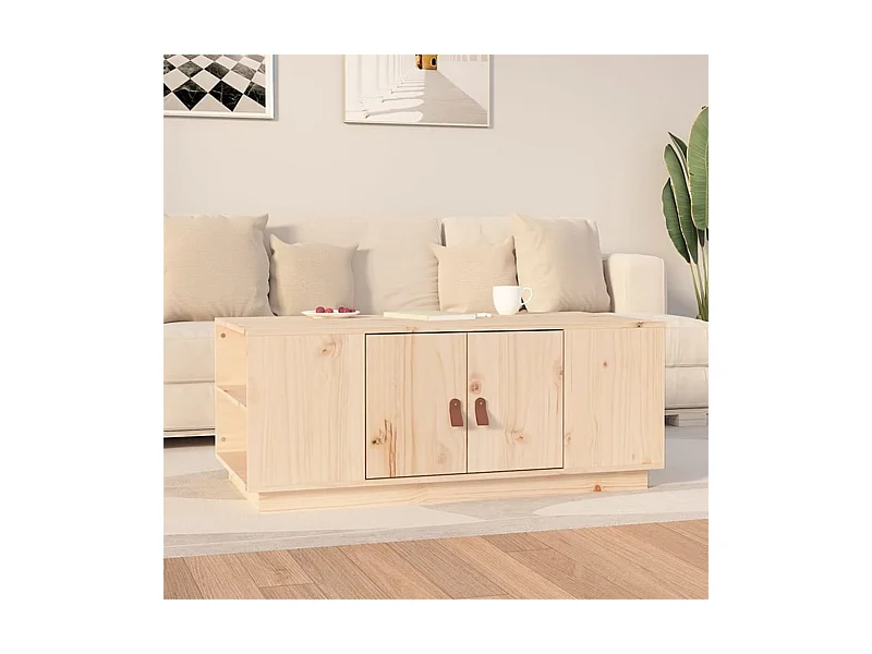 Table basse 100x50x41 cm Bois massif de pin