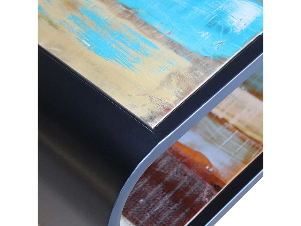 Tavolino da Salotto in Legno Massello di Recupero