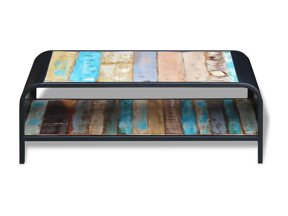 Tavolino da Salotto in Legno Massello di Recupero