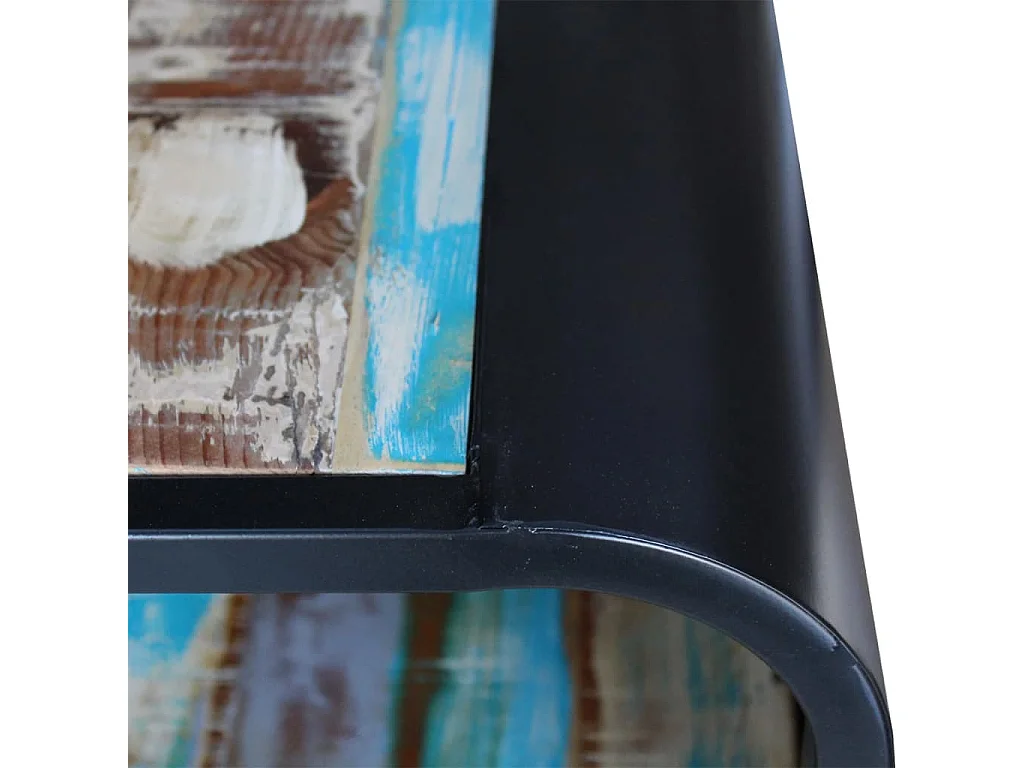 Tavolino da Salotto in Legno Massello di Recupero