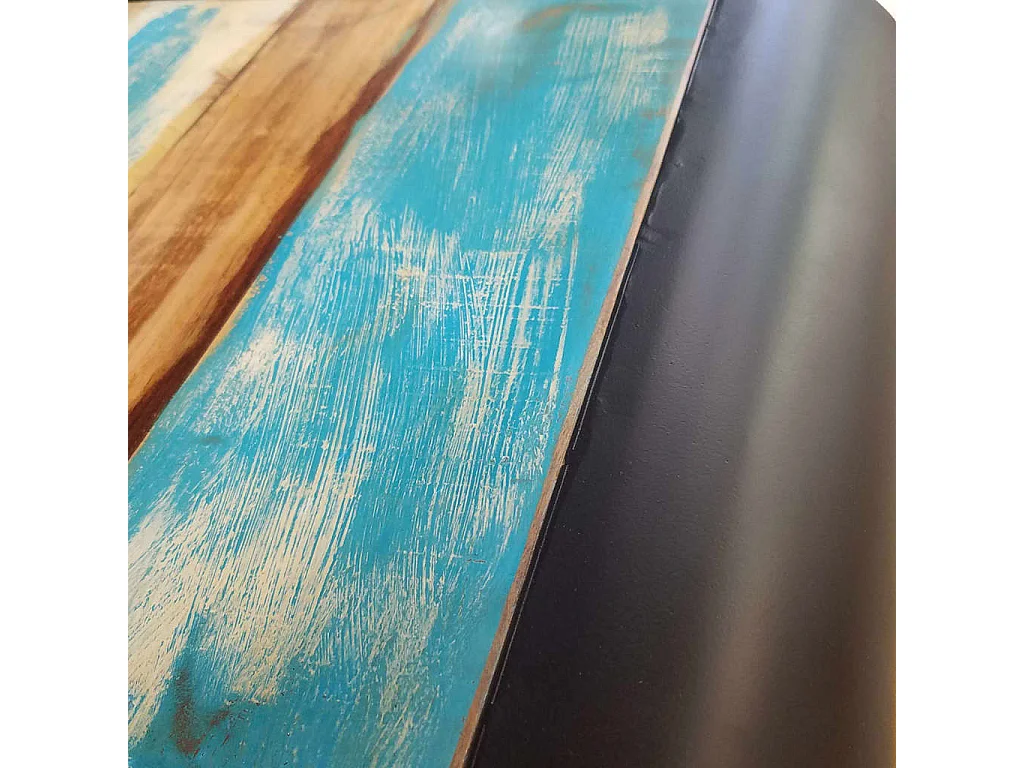 Tavolino da Salotto in Legno Massello di Recupero