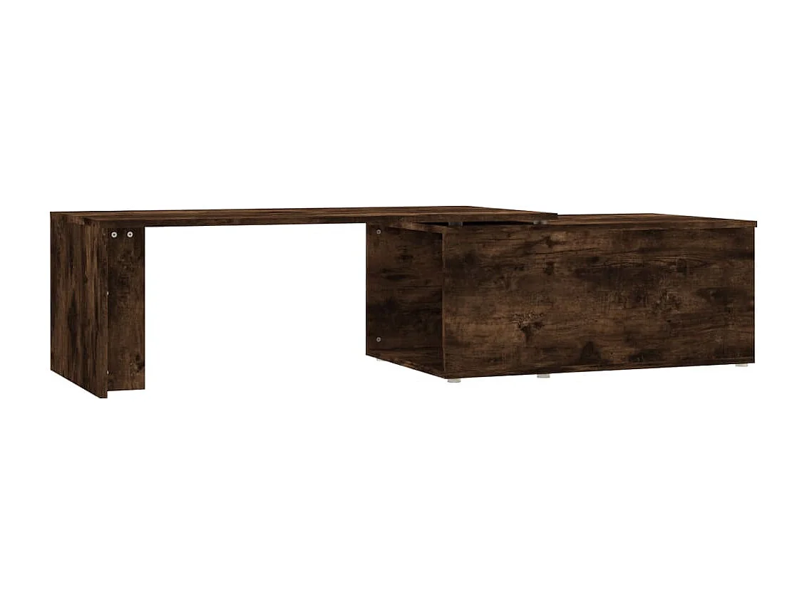 Table basse Chêne fumé 150x50x35 cm Bois d'ingénierie