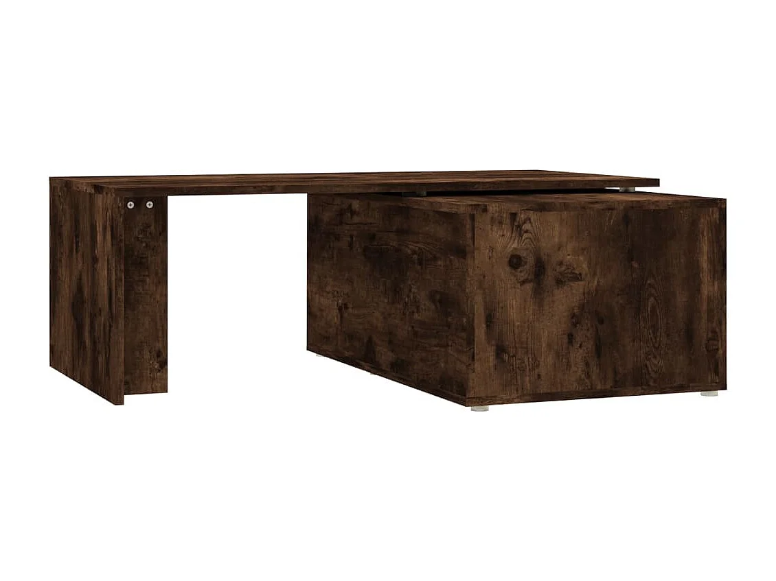 Table basse Chêne fumé 150x50x35 cm Bois d'ingénierie