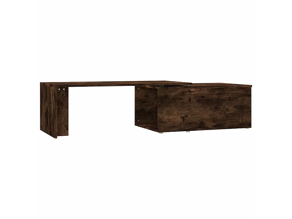 Table basse Chêne fumé 150x50x35 cm Bois d'ingénierie