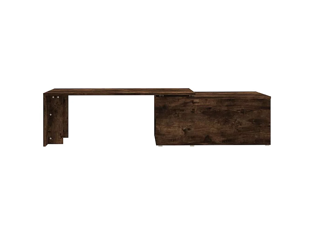 Table basse Chêne fumé 150x50x35 cm Bois d'ingénierie