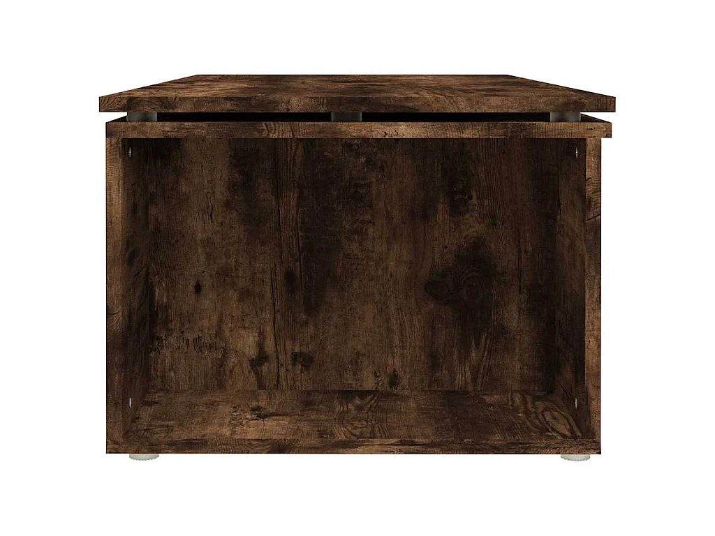 Table basse Chêne fumé 150x50x35 cm Bois d'ingénierie