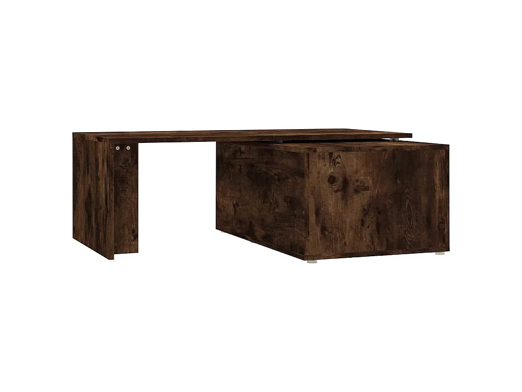 Table basse Chêne fumé 150x50x35 cm Bois d'ingénierie