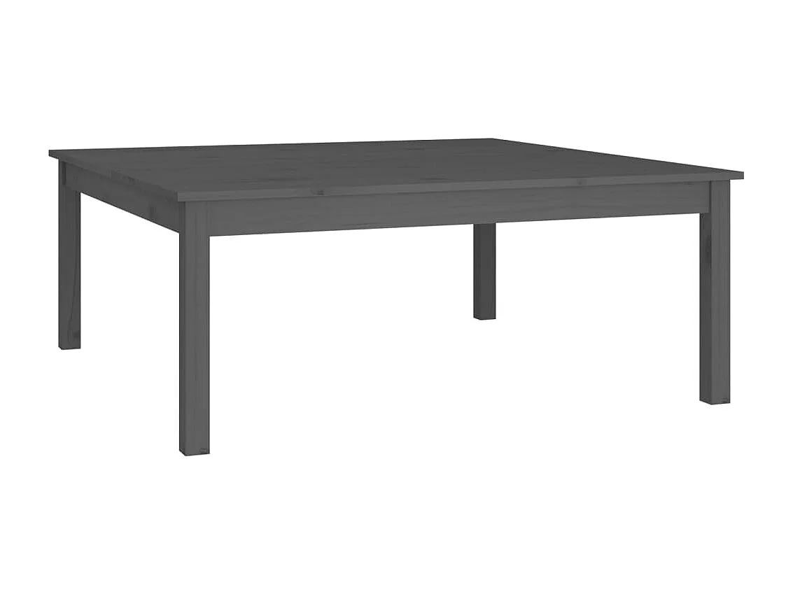 Salontafel 100x100x40 cm massief grenenhout grijs