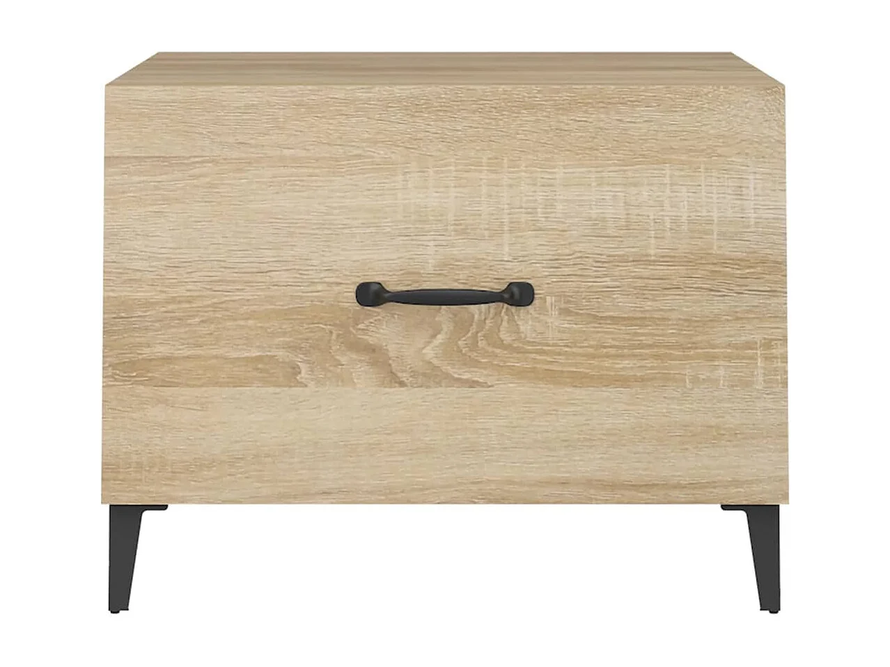 Table basse avec pieds en métal Chêne sonoma 50x50x40 cm