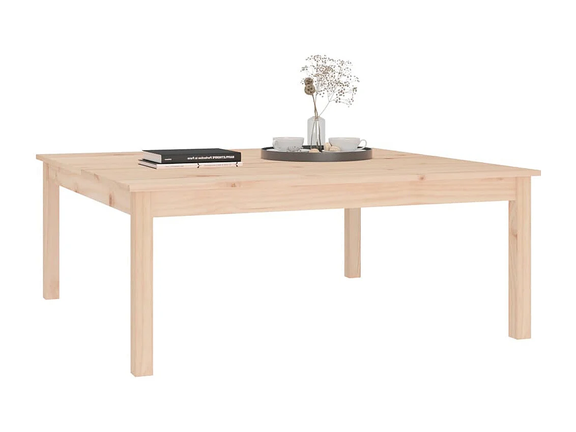 Mesa de centro 100x100x40 cm pinho maciço