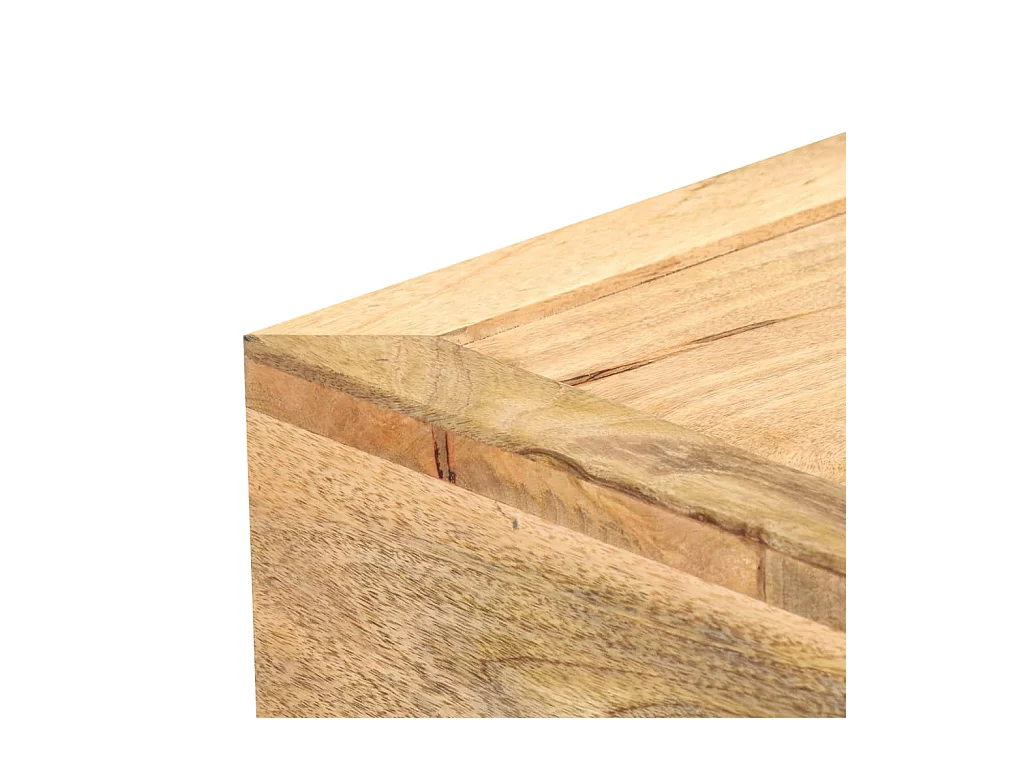 Couchtisch Kassettenstil 100×52×45 cm Massivholz Mango