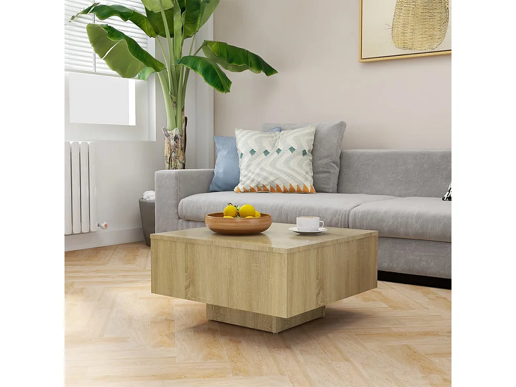 Couchtisch Sonoma-Eiche 60x60x31,5 cm Holzwerkstoff