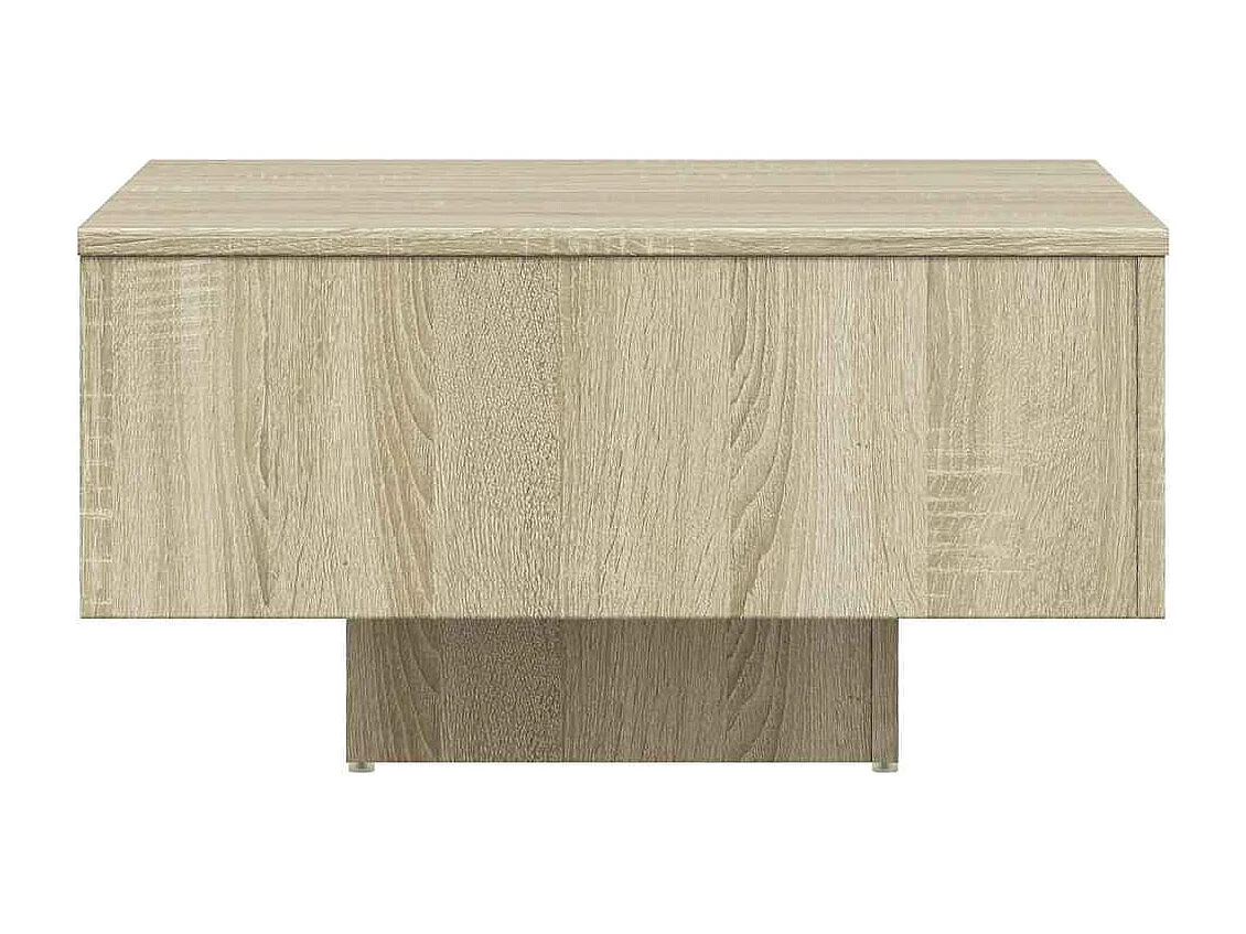 Table basse chêne sonoma 60x60x31,5 cm bois d'ingénierie
