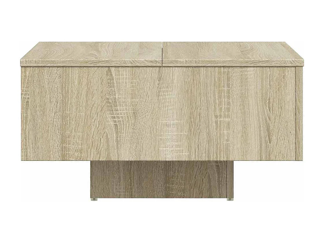 Table basse chêne sonoma 60x60x31,5 cm bois d'ingénierie