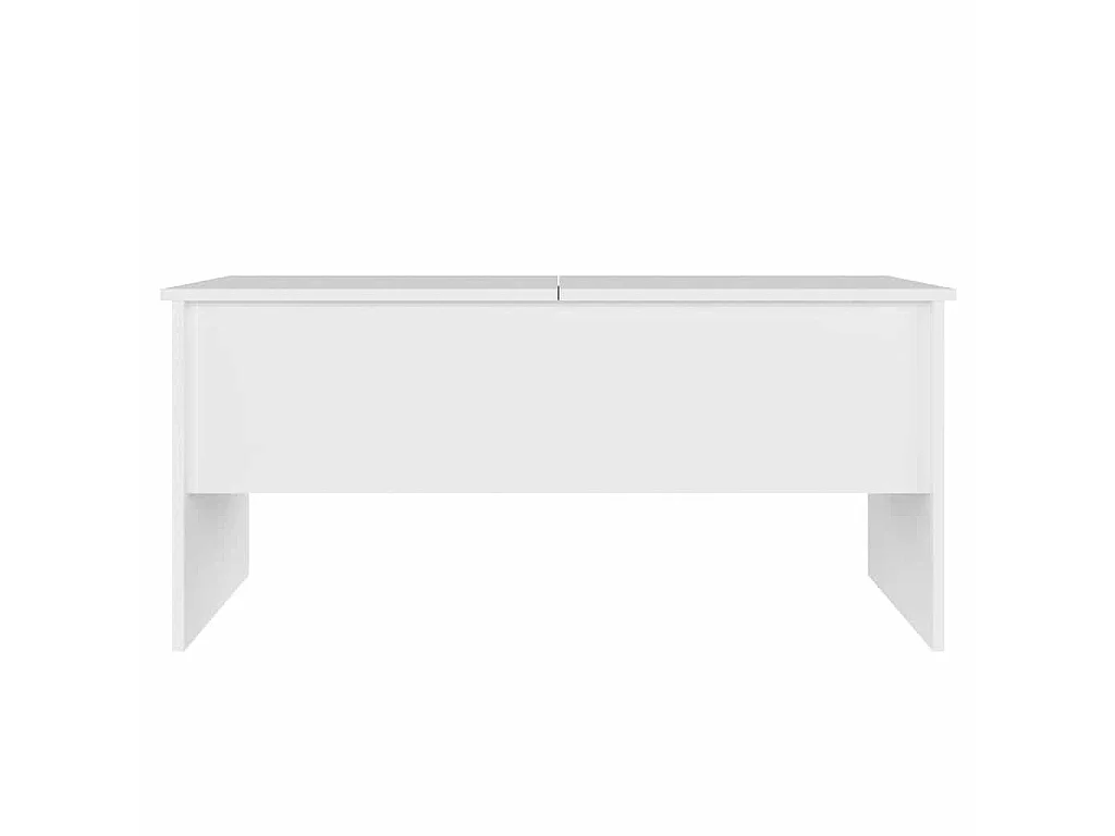 Salontafel 102x50,5x46,5 cm bewerkt hout wit