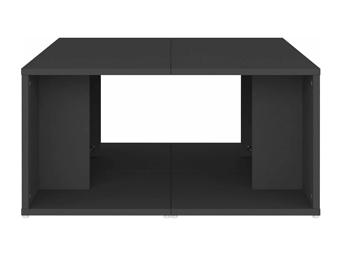 Salontafels 4 st 33x33x33 cm bewerkt hout grijs