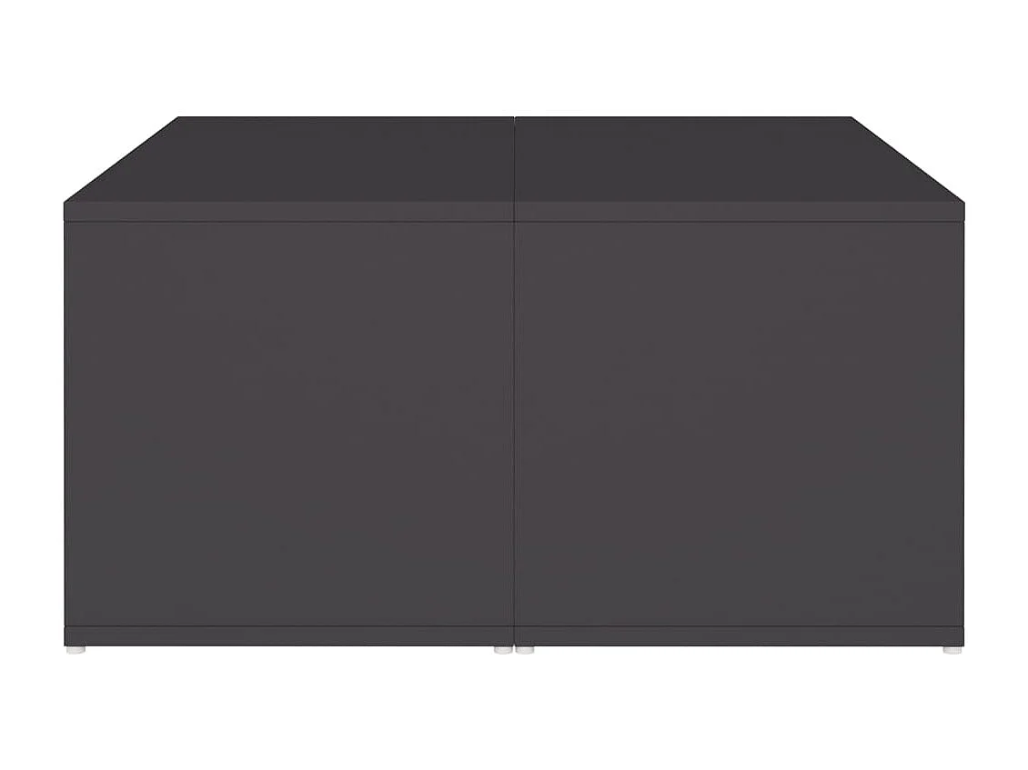 Salontafels 4 st 33x33x33 cm bewerkt hout grijs