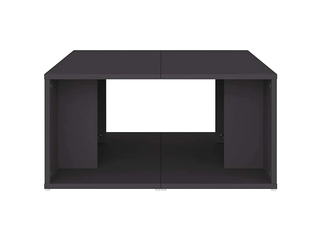 Tables basses 4 pcs gris 33x33x33 cm bois d'ingénierie