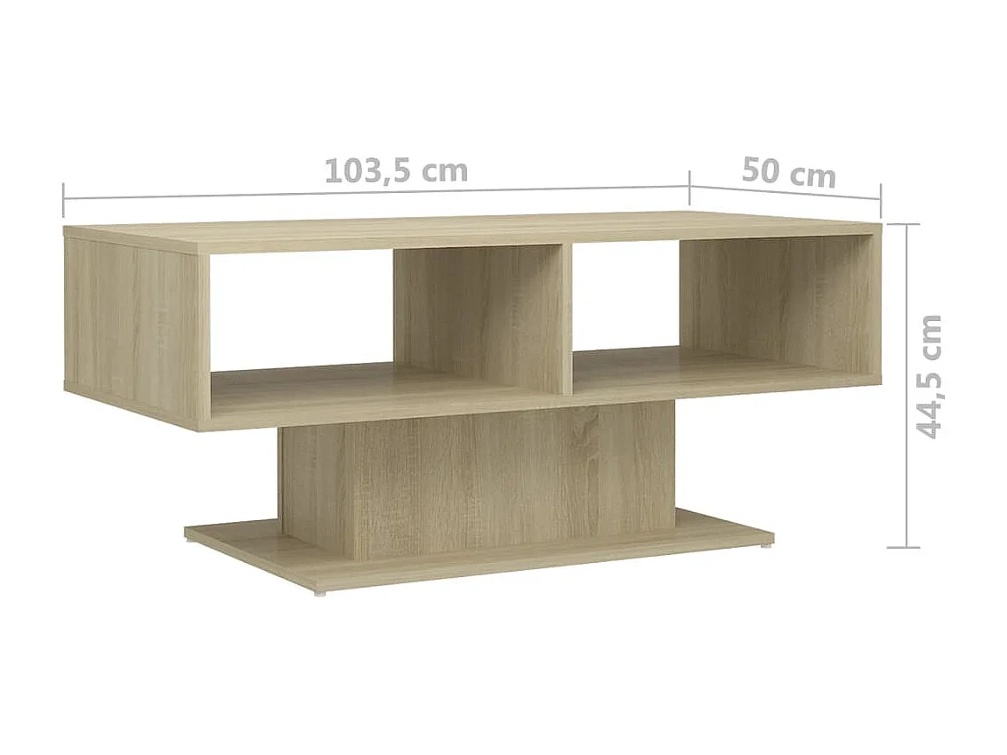 Couchtisch Sonoma-Eiche 103,5x50x44,5 cm Holzwerkstoff
