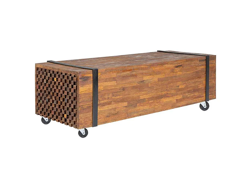 Table basse 110x45x38 cm bois de teck solide