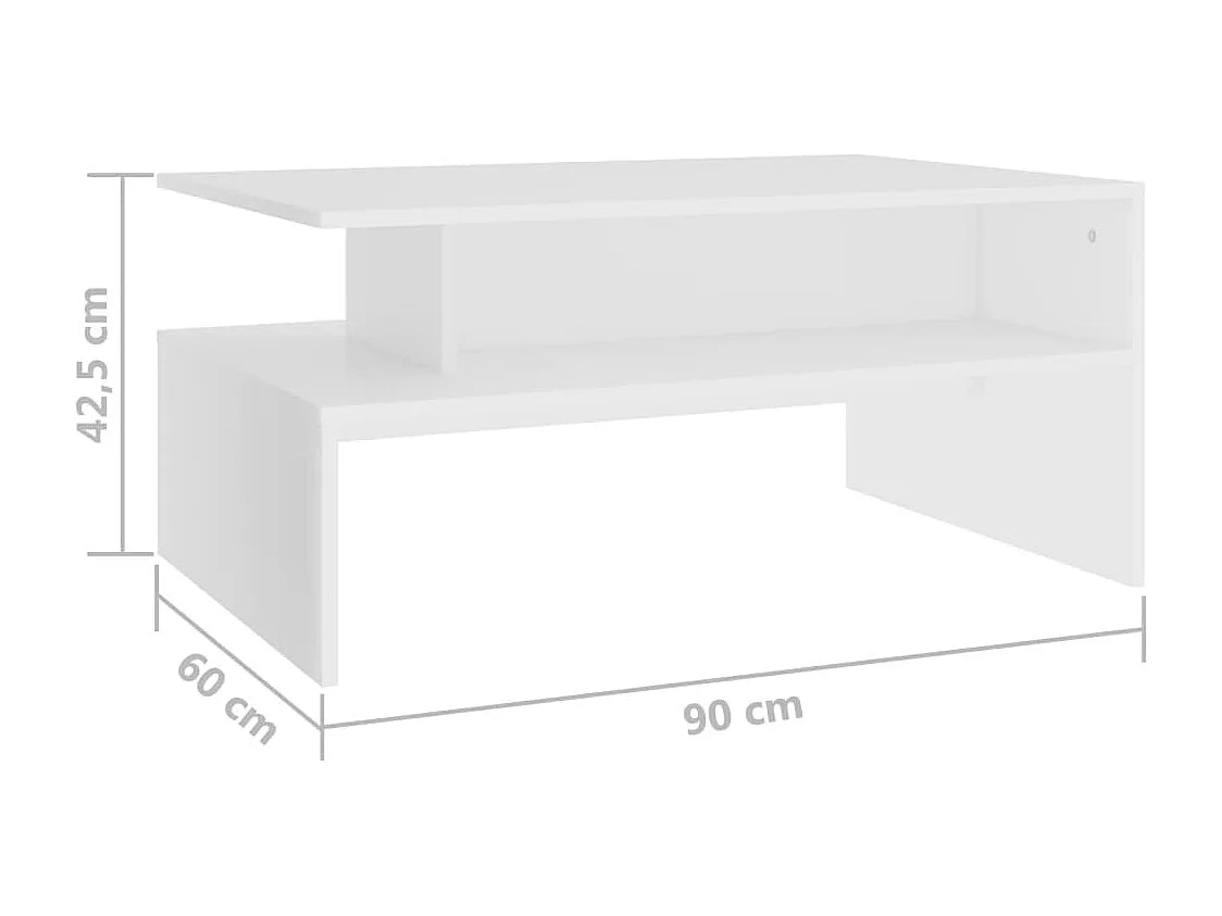 Table basse Gris béton 40x40x30 cm Bois d'ingénierie