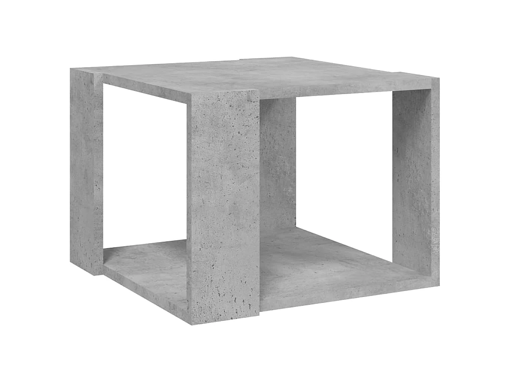Table basse Gris béton 40x40x30 cm Bois d'ingénierie