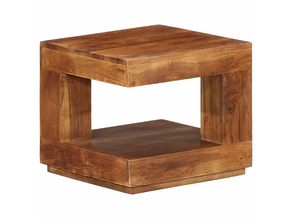 Tavolo da Salotto 45x45x40 cm in Legno Massello di Acacia