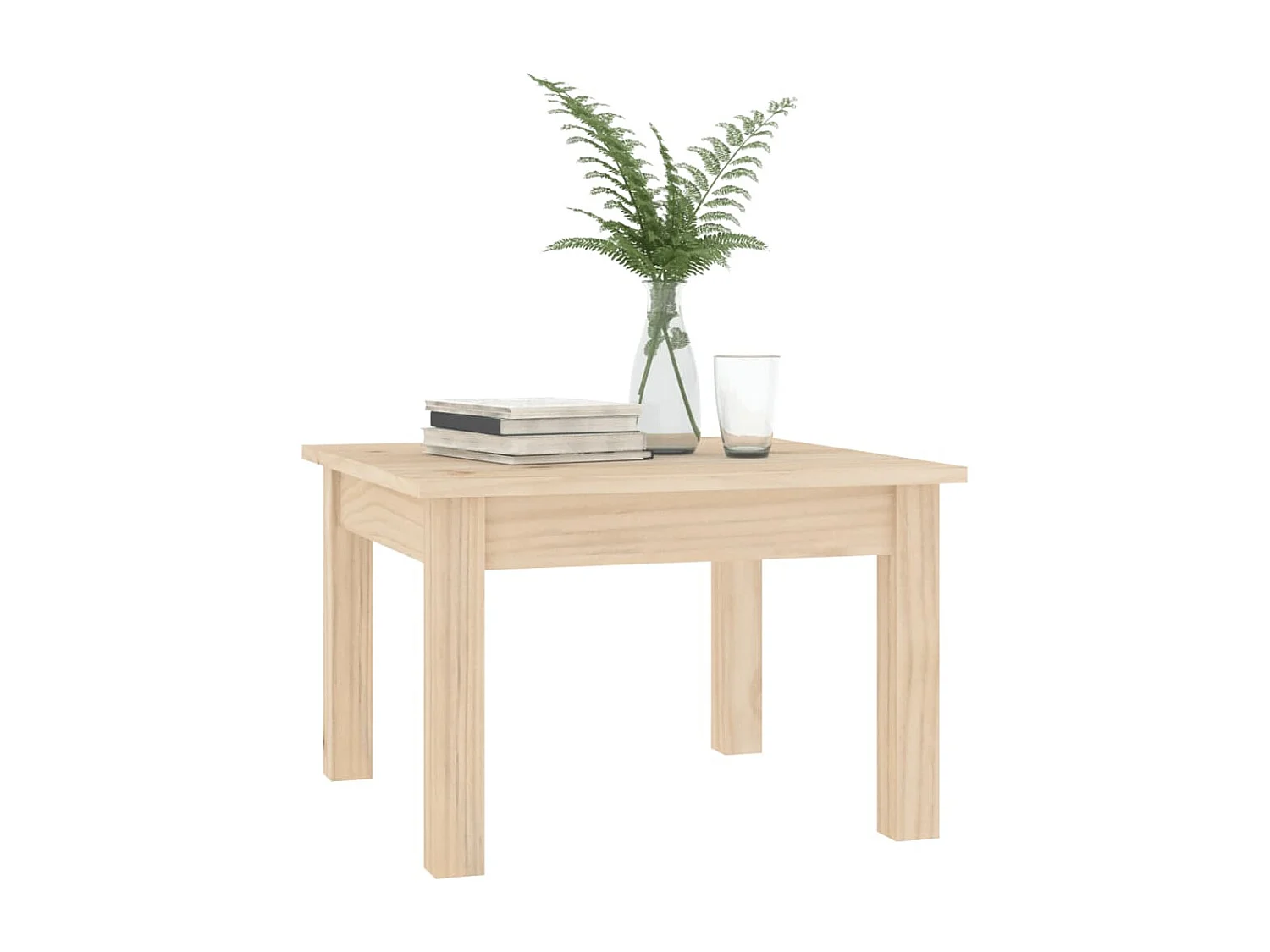 Table basse 45x45x30 cm Bois massif de pin