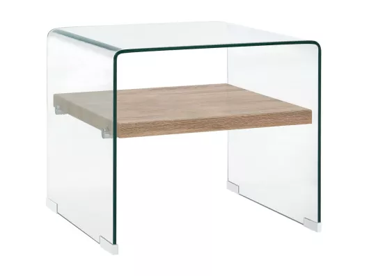 Kauf Unique Couchtisch Transparent 50×50×45 cm Hartglas