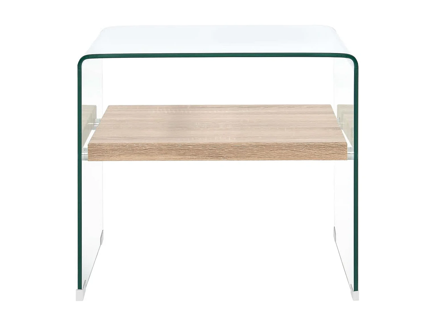 Table basse Clair 50x50x45 cm Verre trempé