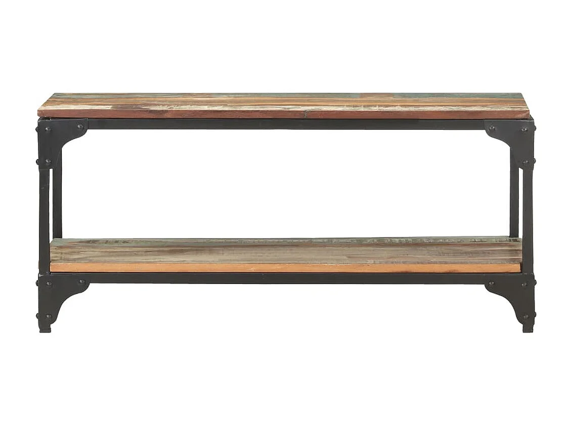 Mesa de centro 90x30x40 cm madeira recuperada maciça