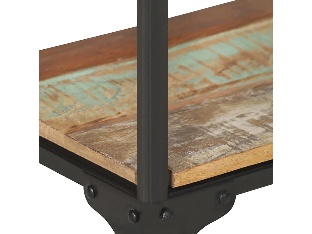 Mesa de centro 90x30x40 cm madeira recuperada maciça