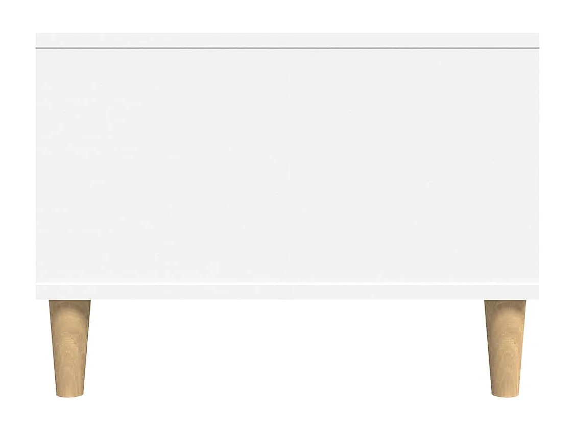 Table basse Blanc 90x50x36,5 cm Bois d'ingénierie