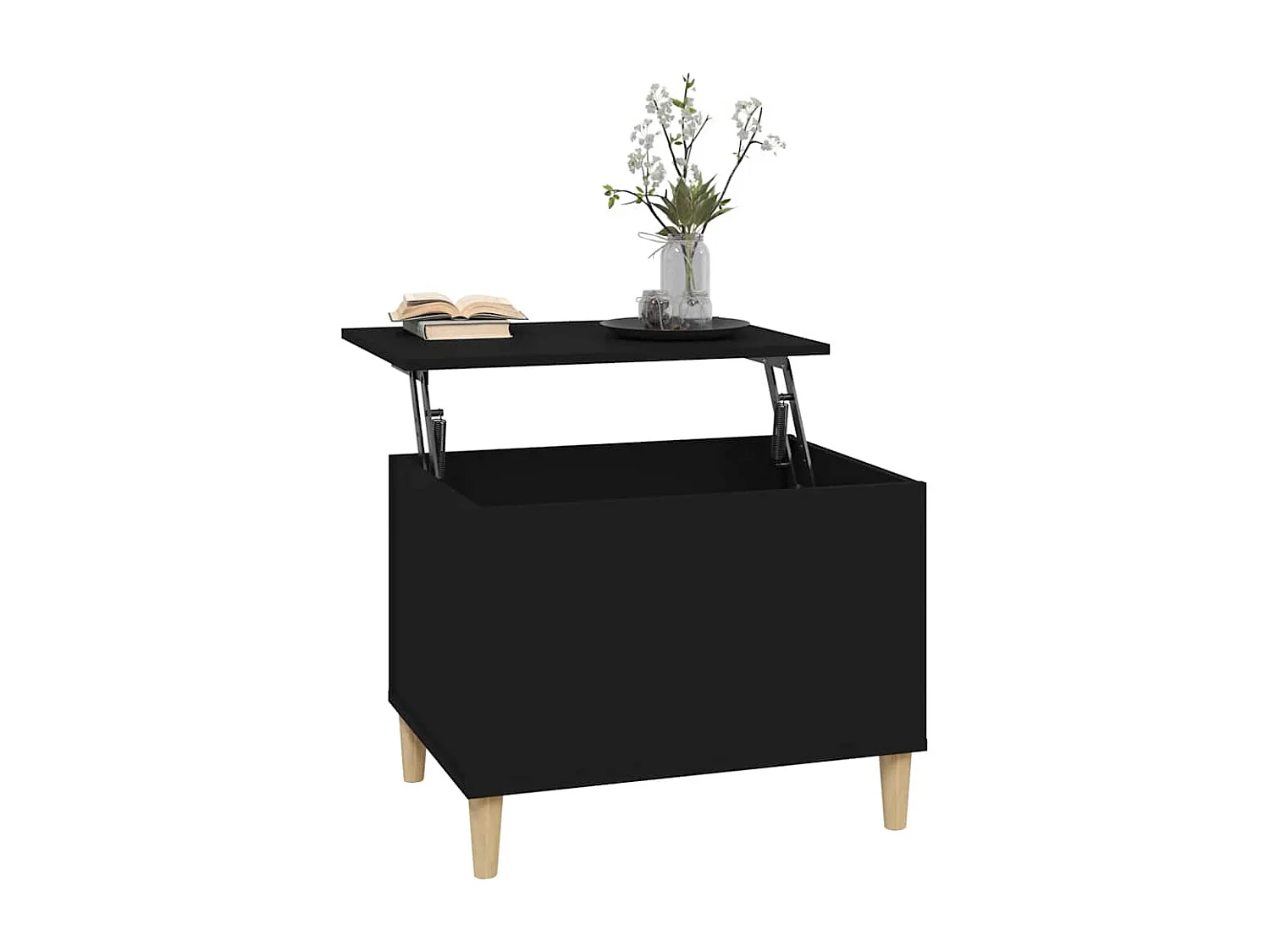 Mesa de centro 60x44,5x45 cm derivados de madeira preto