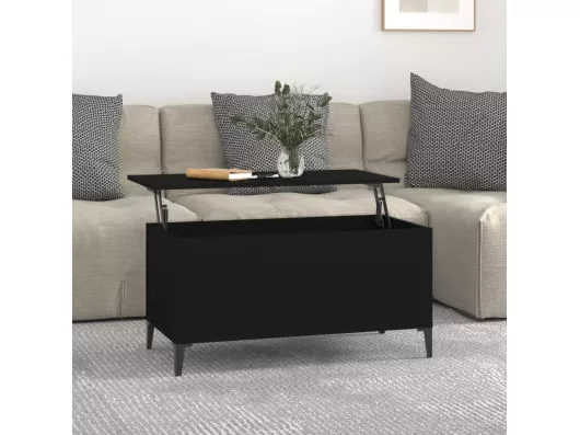 Kauf Unique Couchtisch Schwarz 90x44,5x45 cm Holzwerkstoff