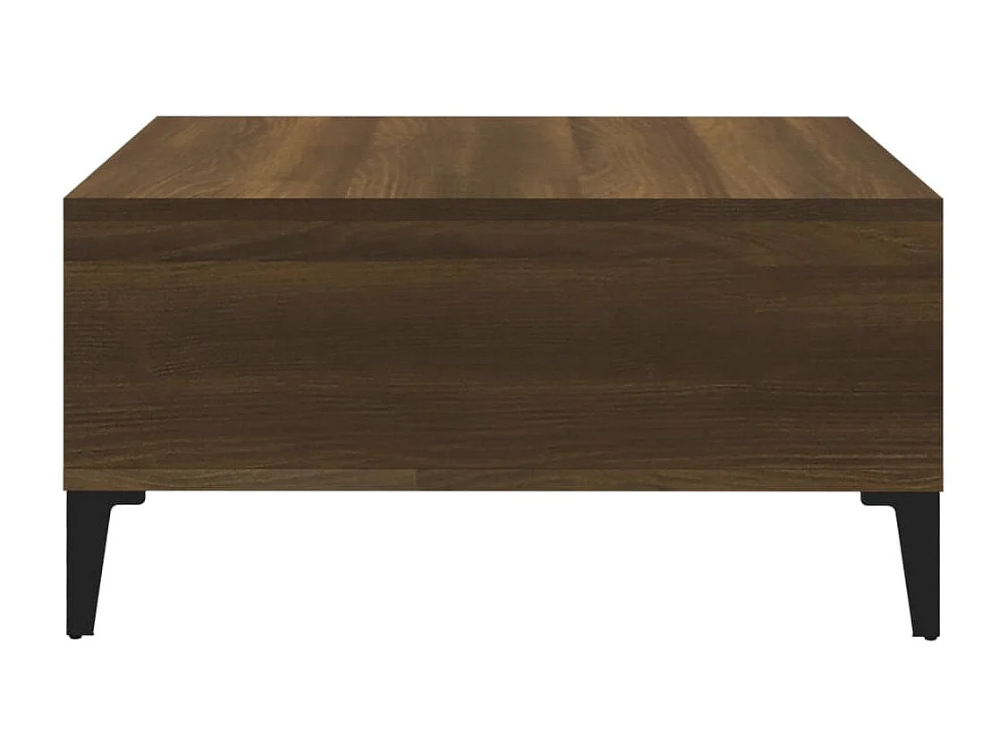 Salontafel 60x60x30 cm spaanplaat bruin eikenkleur