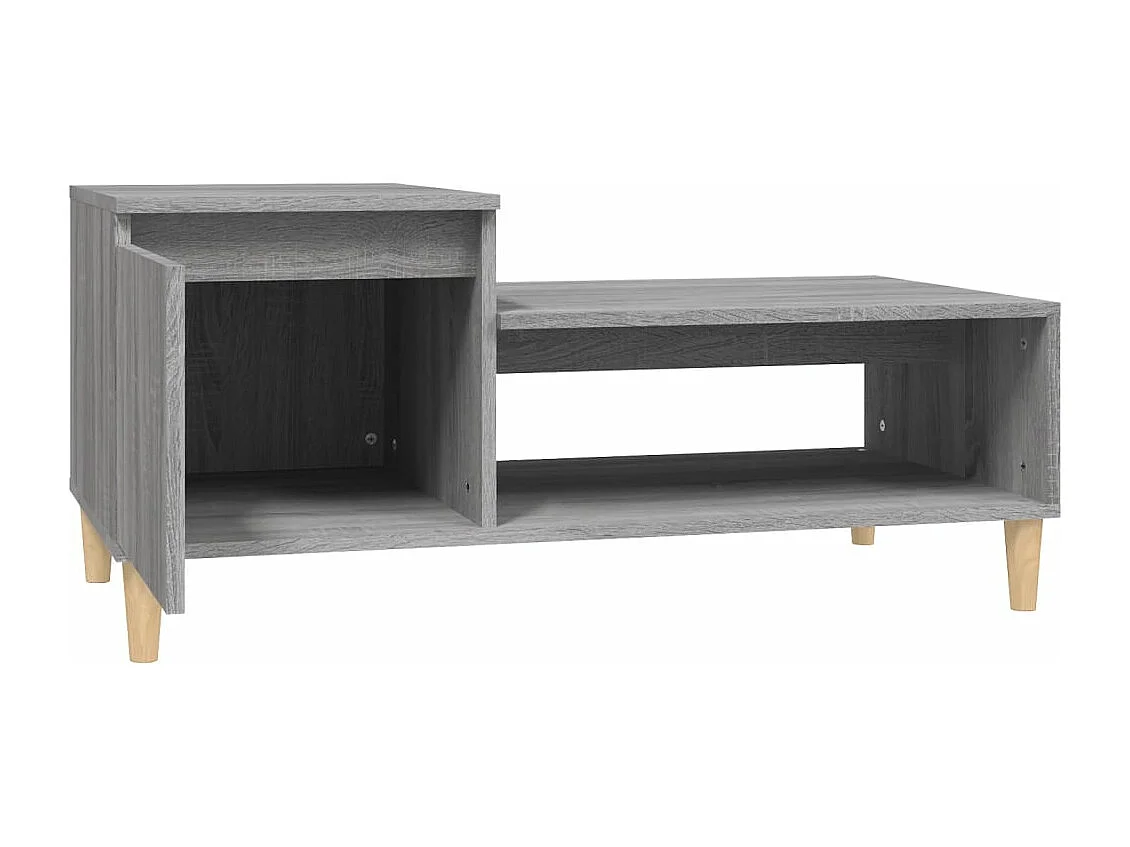 Tavolino da Salotto grigio sonoma 100x50x45cm Legno Multistrato