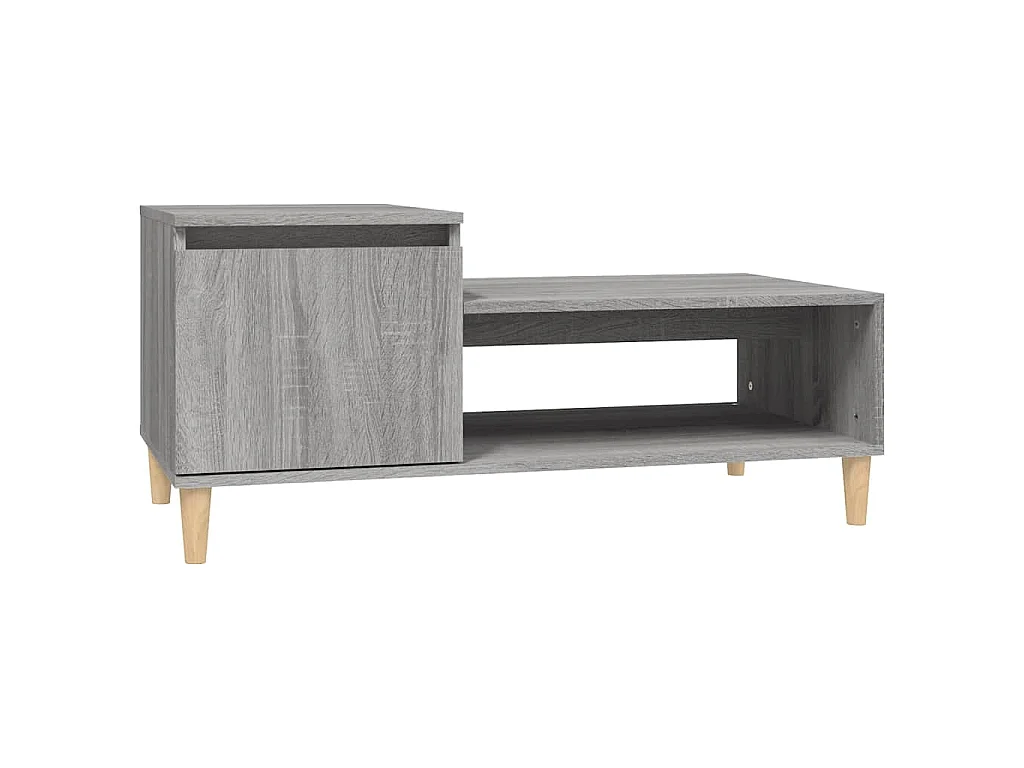 Table basse Sonoma gris 100x50x45 cm Bois d'ingénierie