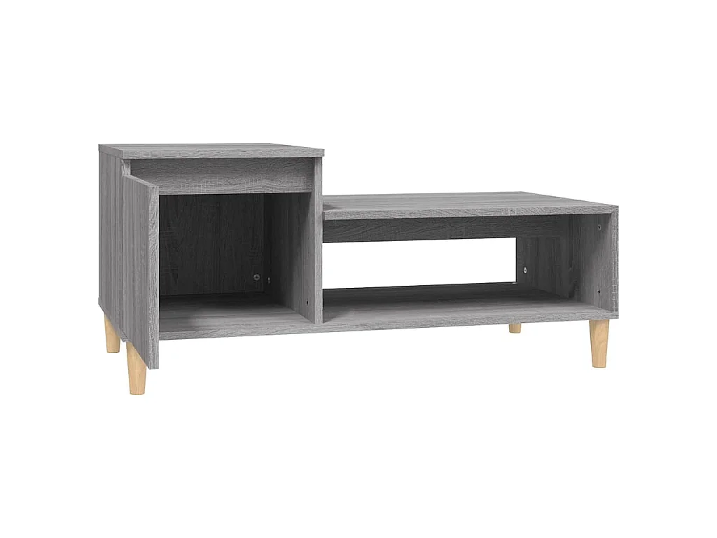 Table basse Sonoma gris 100x50x45 cm Bois d'ingénierie