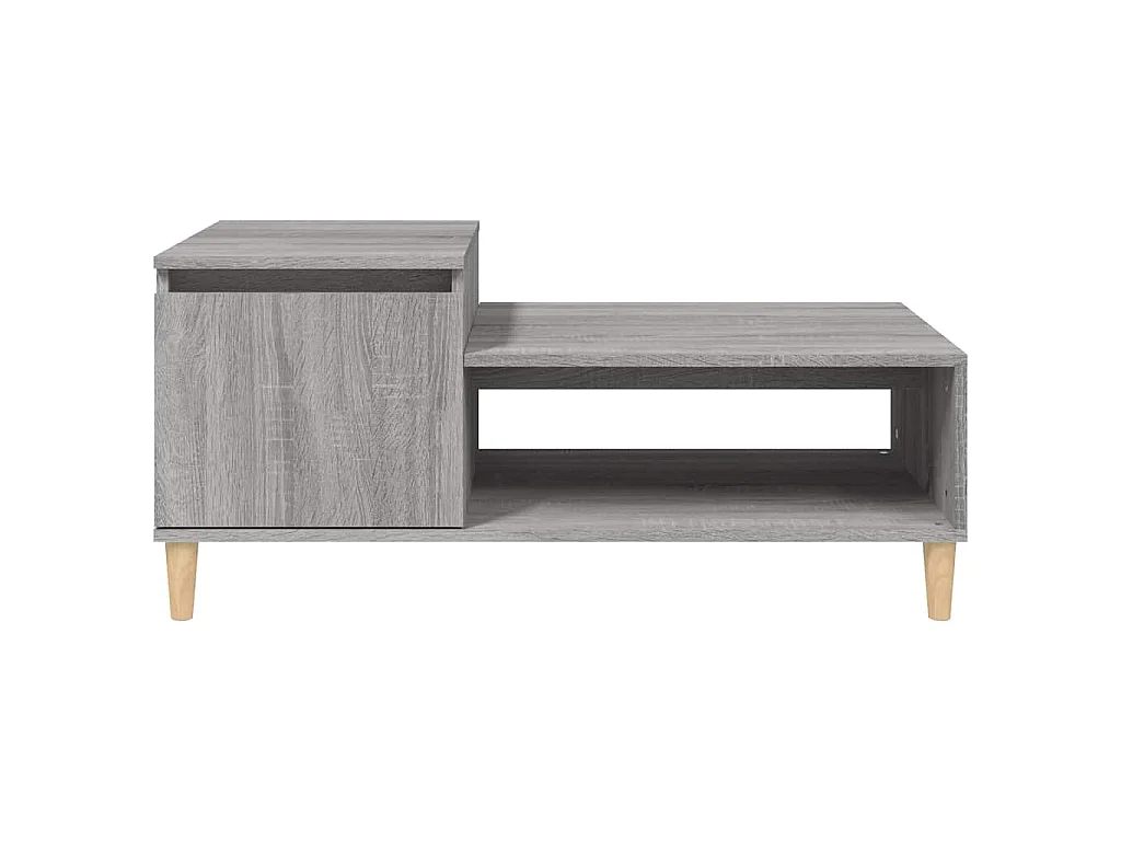Table basse Sonoma gris 100x50x45 cm Bois d'ingénierie